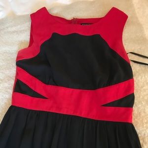 Black and Red maxi Dress